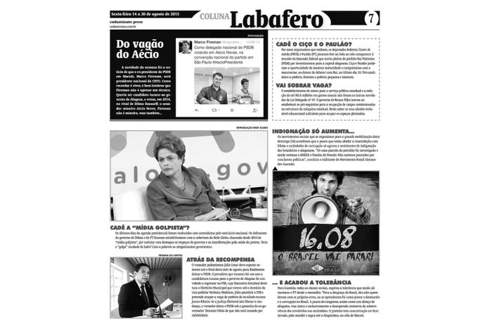 Coluna Labafero da Edição nº 96 do CadaMinuto Press