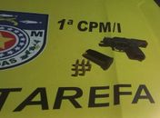 PM apreende pistola após troca de tiros que deixou adolescente ferido no interior de AL