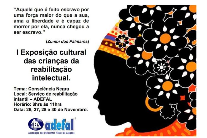 Fonoaudióloga propõe, a partir da exposição cultural, um diálogo entre deficiência e negritude, com crianças da ADEFAL.