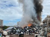 Princípio de incêndio atinge ferro velho na parte alta de Maceió