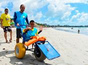 Evento irá contar com banho de mar assistido em cadeiras anfíbias