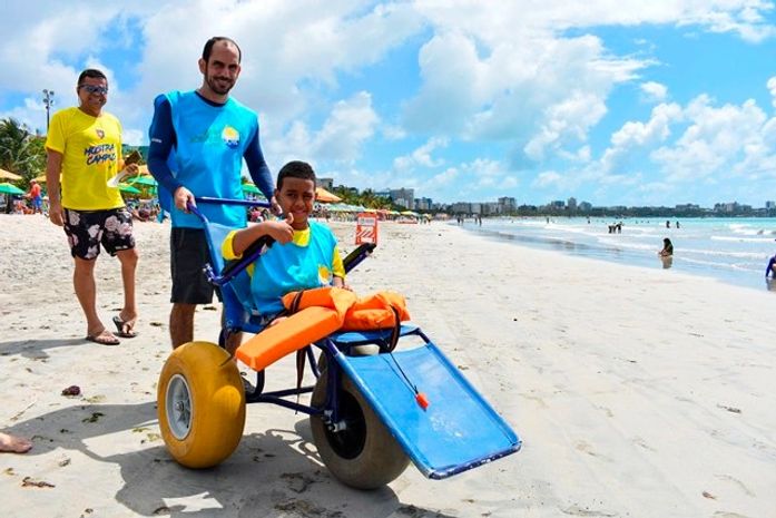Evento irá contar com banho de mar assistido em cadeiras anfíbias