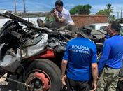 Polícia Científica faz perícia complementar em veículos de acidente fatal na Rota do Mar