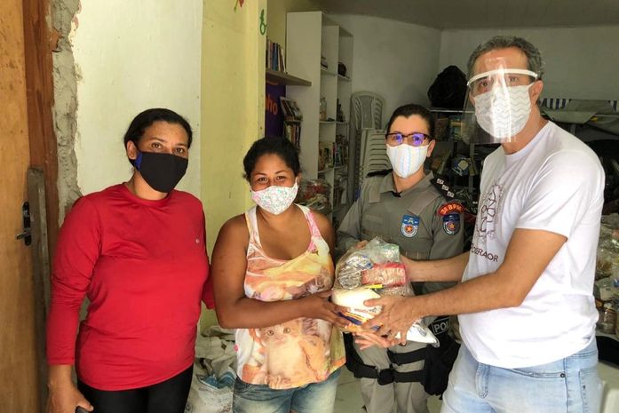COVID-19: parceria entre MVV e MPE culmina em doação de cestas básicas