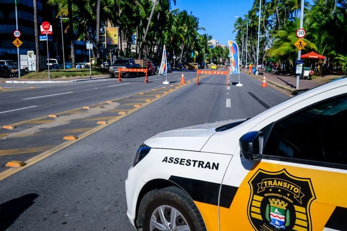 Trânsito na orla será alterado para o Réveillon