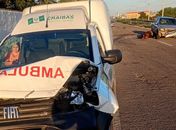 Acidente de trânsito com cavalo e ambulância deixa três pessoas feridas no interior de Alagoas