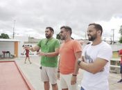 Prefeito e secretário participam da reinauguração da piscina semiolímpica