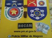 Material apreendido com foragido da Justiça em São Miguel dos Campos
