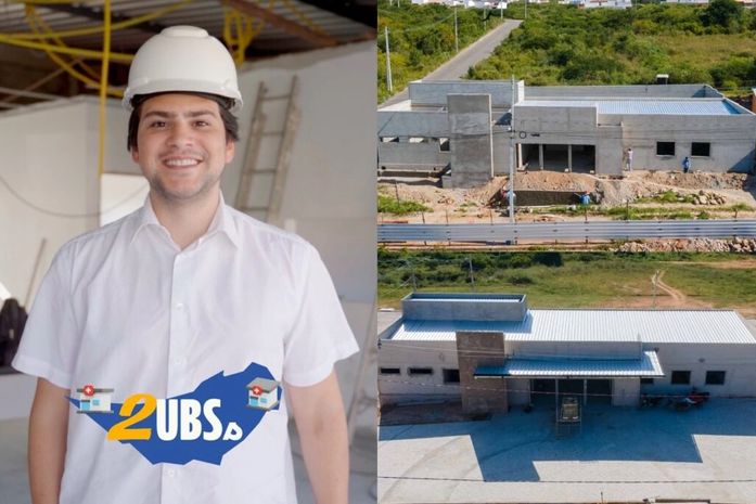 Prefeito Eduardo Bulhões vistoria obras de construção de duas novas UBSs em Santana do Ipanema