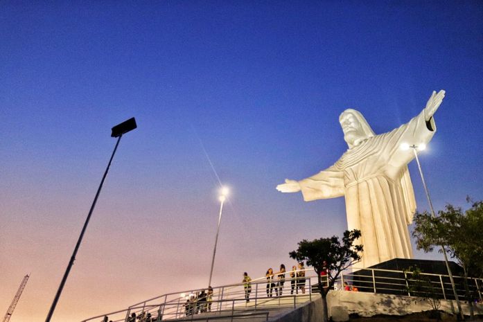 O Cristo do Goiti em Palmeira é um dos cartões postais do interior alagoano