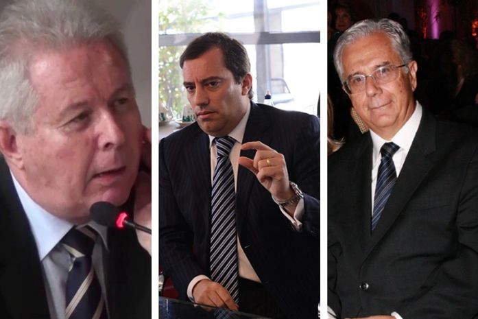 Rubem de Freitas Novaes, Pedro Guimarães e Carlos Von Doellinger.