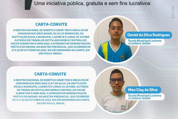 Alunos miguelenses apresentarão trabalho de robótica em São Paulo