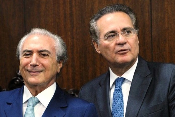 Michel Temer e Renan Calheiros