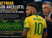 Neymar sob Ancelotti : A chance da disciplina 