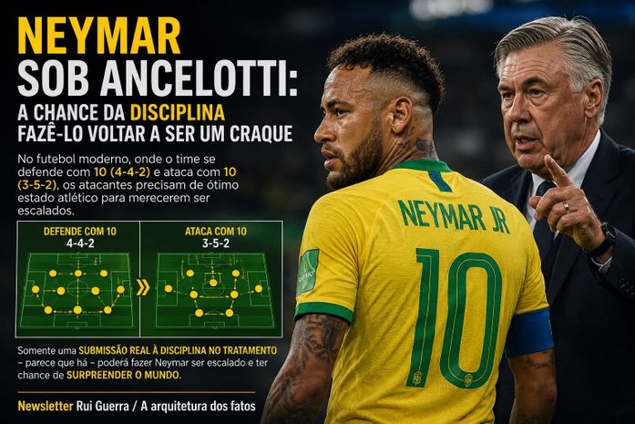 Neymar sob Ancelotti : A chance da disciplina