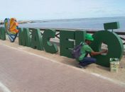 Totem homenageia trabalhadores da Saúde e Limpeza