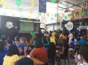 Villa Food reuniu várias pessoas para o jogo da seleção feminina