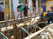 Obras de saneamento