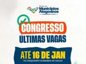 Inscrições para o Congresso dos Municípios encerram nesta sexta-feira (16)