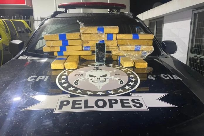 Após denúncia de comerciantes, idoso é preso com quase 15kg de maconha em mala no interior de AL