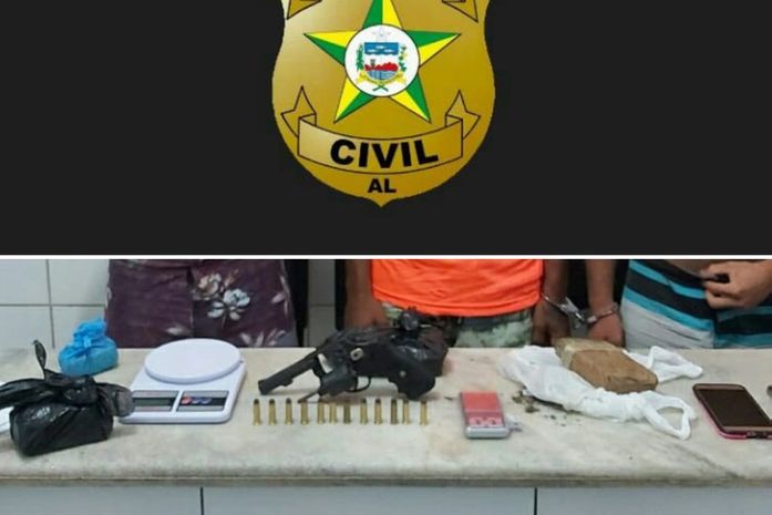 Três suspeitos de homicídios e de tráfico de drogas são presos