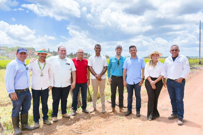 Prefeito de Igreja Nova recebe Embrapa para visita à Unidade Demonstrativa de experimento de semente de arroz