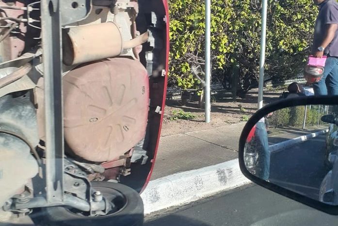 Capotamento deixa uma pessoa ferida na Fernandes Lima