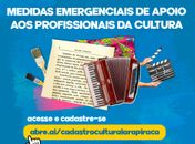 Prefeitura de Arapiraca inicia cadastramento dos profissionais da cultura para para auxilio emergencial