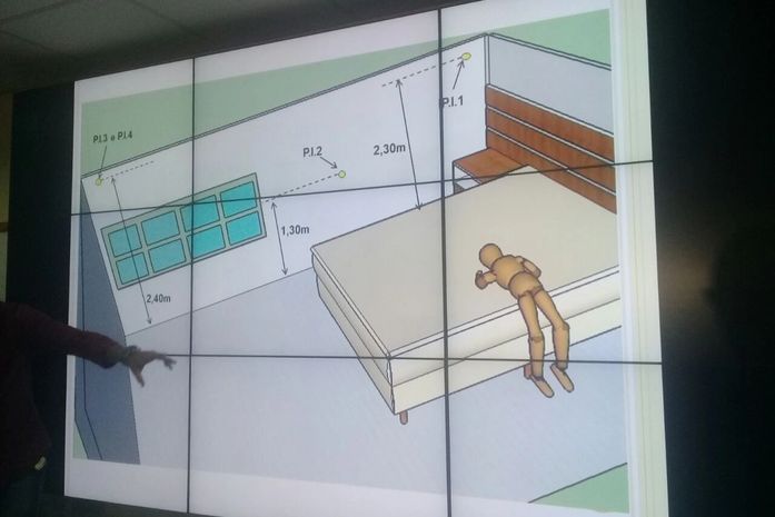 Imagens da apresentação do caso Márcia