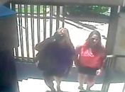 Imagens mostram dupla suspeita de furtar apartamento 