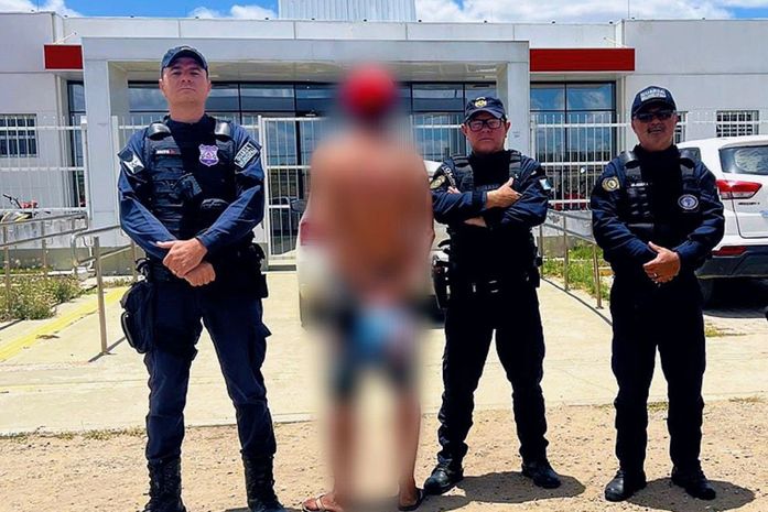 Flagrante de violência contra a mulher