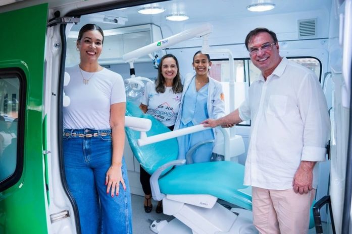Prefeito Luciano Barbosa lança nova Unidade Odontológica Móvel no povoado Pau D’Arco
