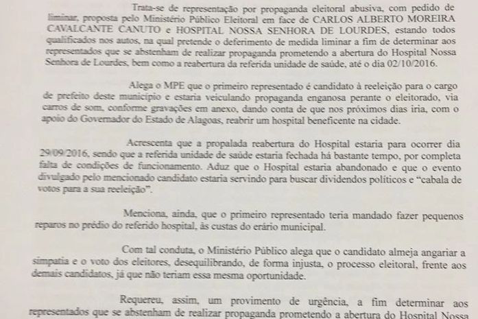 Candidato é proibido de fazer propaganda enganosa