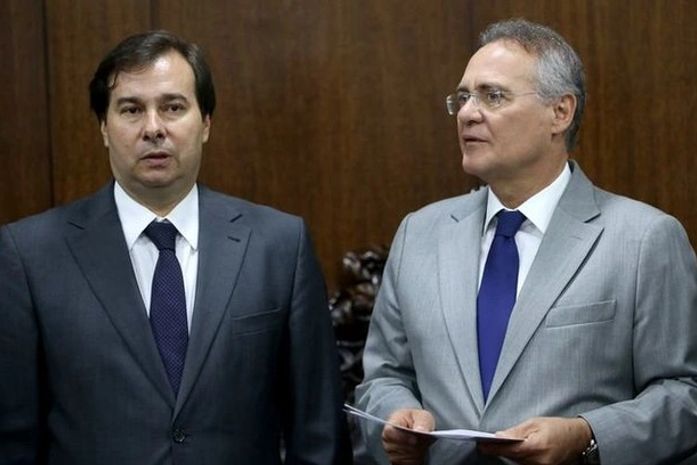 Rodrigo Maia e Renan Calheiros