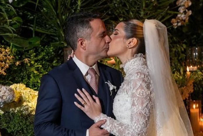 Rosas brancas, elegância e poder: confira os cliques do casamento do governador de Alagoas