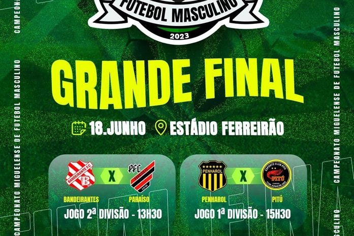Final do Campeonato Miguelense de Futebol será domingo (18)