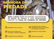 Festa da Padroeira de Anadia contará com programação religiosa, cultural e artística
