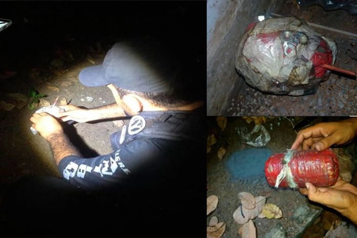 Tigre detona artefatos explosivo na Barra de São Miguel