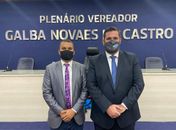 Leonardo Dias recebe primeiro participante do projeto Vereador Por Um Dia