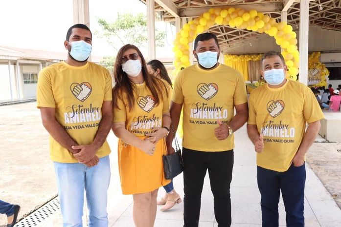 Câmara de Santana do Mundaú prestigia evento de encerramento do Setembro Amarelo