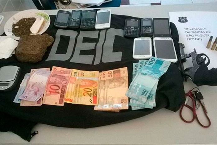 Jovens e menores são presos acusados de tráfico