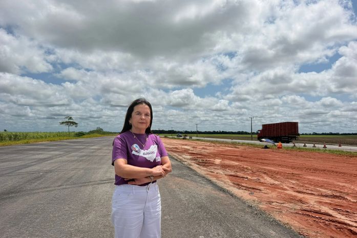 Fátima Canuto mostra avanço das obras do Arco Metropolitano e relembra atuação pela duplicação da estrada do Polo