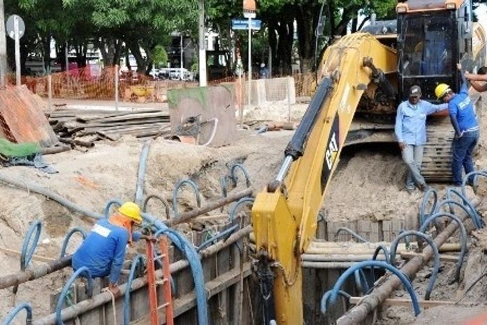 Orçada em R$ 8,3 milhões, a obra já avançou 30%. Após sua conclusão, será mantida e gerida pela Companhia de Saneamento de Alagoas