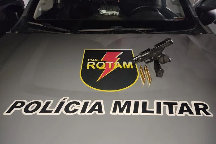 PM apreende quatro armas de fogo e prende três suspeitos, na Região Metropolitana de Maceió