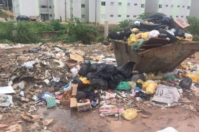 Foto ilustrativa/container de lixo