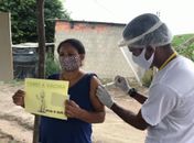 Saúde de Branquinha vacina 100% do grupo prioritário com 1ª dose contra a Covid-19