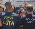Sindpol vive crise entre a arma na cintura e a lágrima no post
