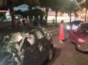 Colisão causada por açúcar na pista deixa uma pessoa ferida em Maceió