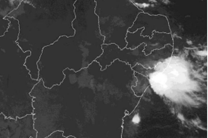 Imagem do satélite GOES-16, em 29 de maio de 2022