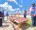 Ação retira mais de 40 toneladas de materiais inservíveis abandonados na areia